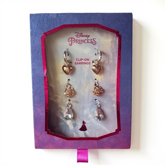 Disney Other - Disney Princess Silver and Gold Clip-On Earrings Bundle of 3 NWT